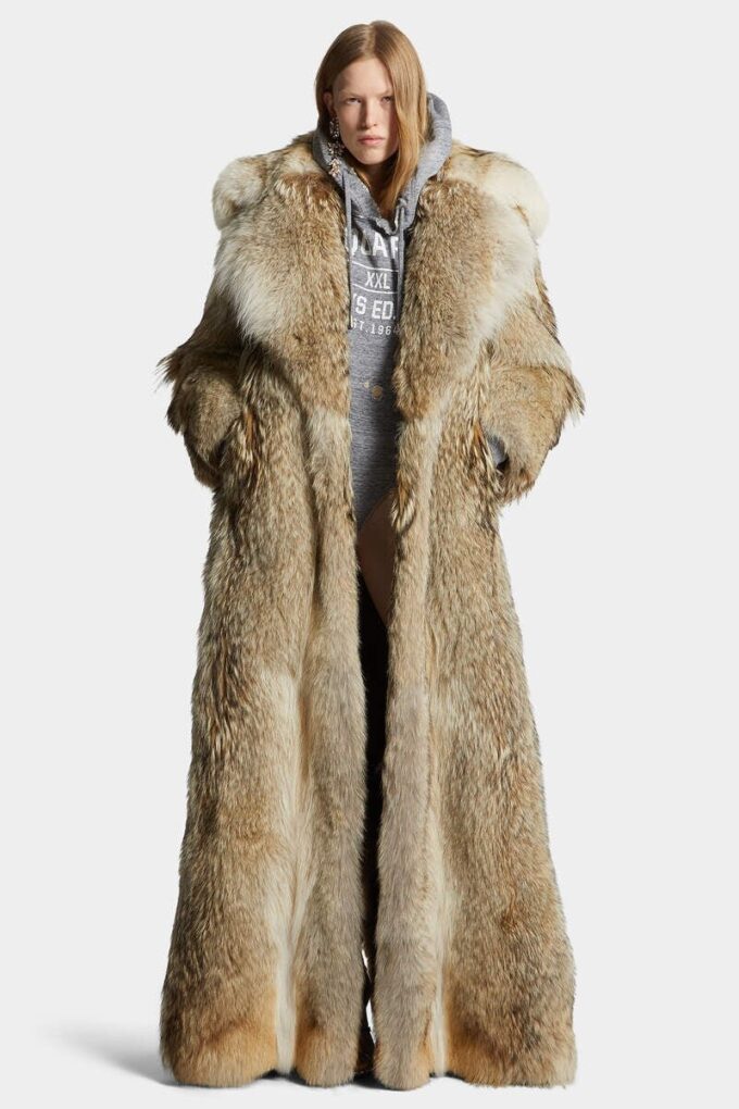 Archive Coyote Faux Fur Coat