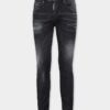 Black Easy Wash Skater Jeans