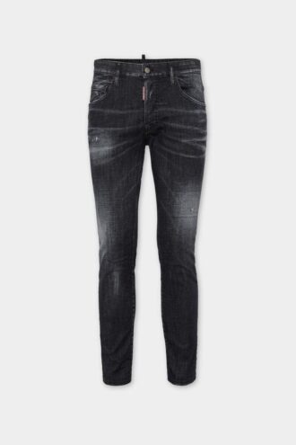Black Easy Wash Skater Jeans