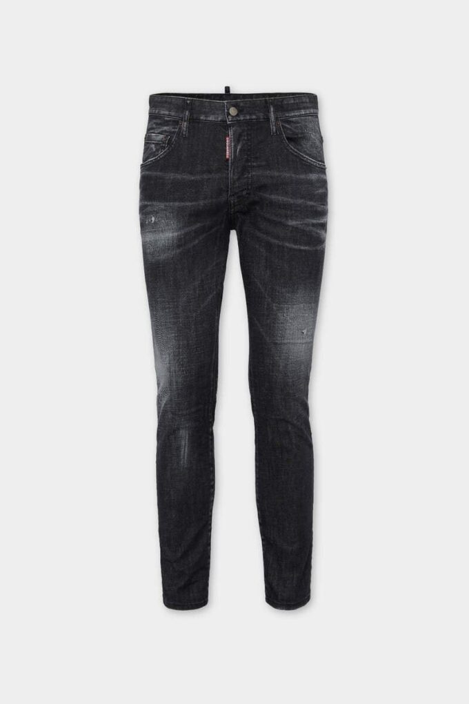 Black Easy Wash Skater Jeans