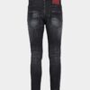 Black Easy Wash Skater Jeans