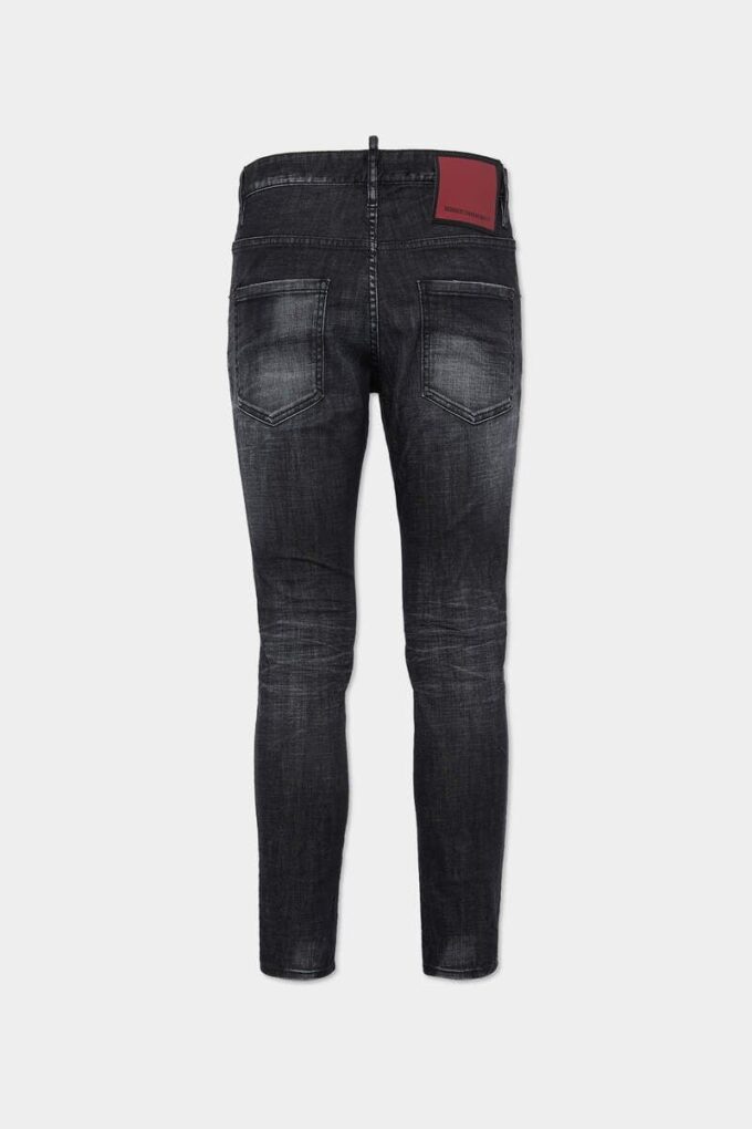 Black Easy Wash Skater Jeans