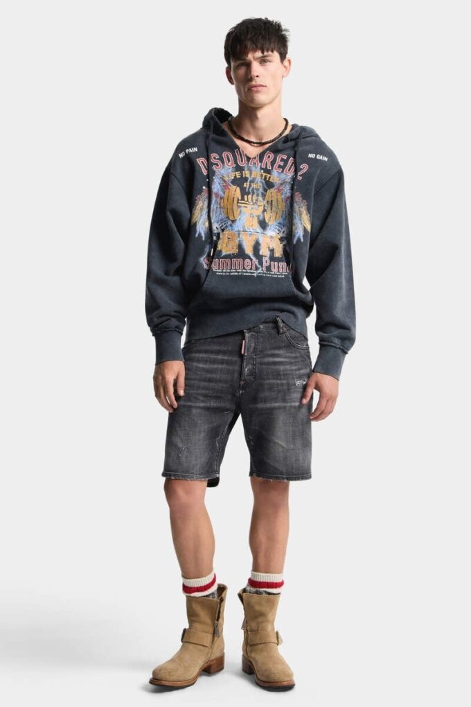 Black Fog Wash Marine Shorts