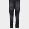 Black Fog Wash Slim Twist Jeans