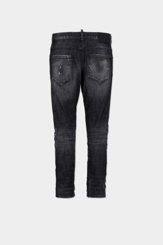 Black Fog Wash Slim Twist Jeans