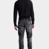 Black Fog Wash Slim Twist Jeans