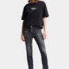 Black Fog Wash Teddy Jeans