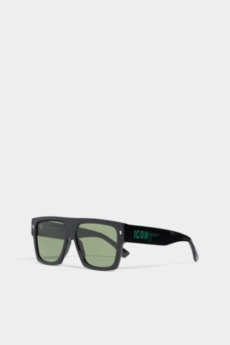 Black Iconique Green Sunglasses