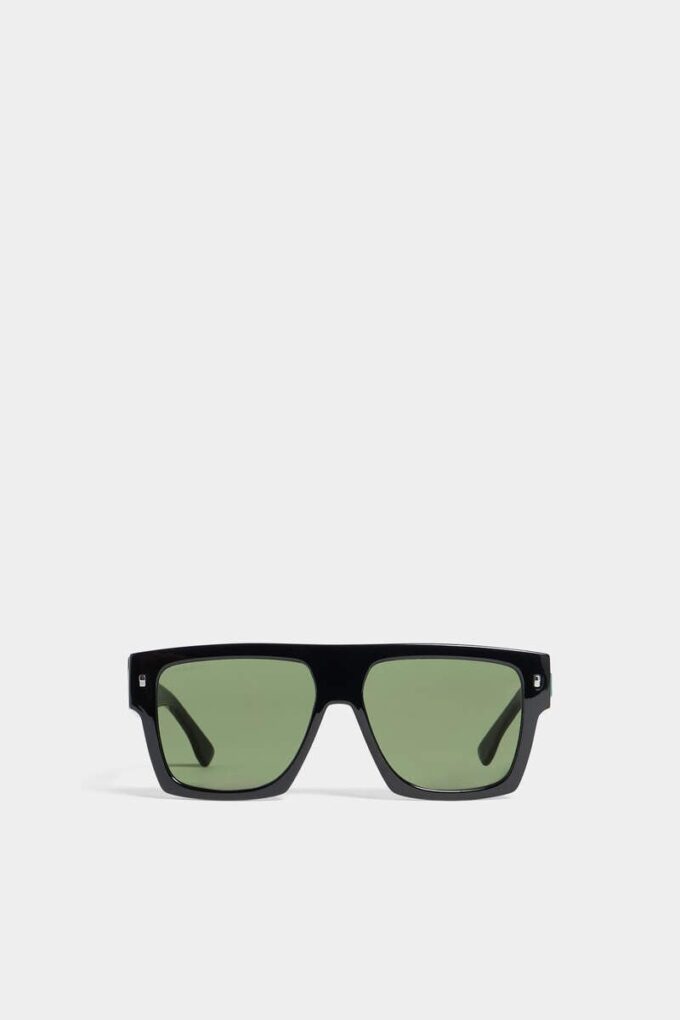 Black Iconique Green Sunglasses