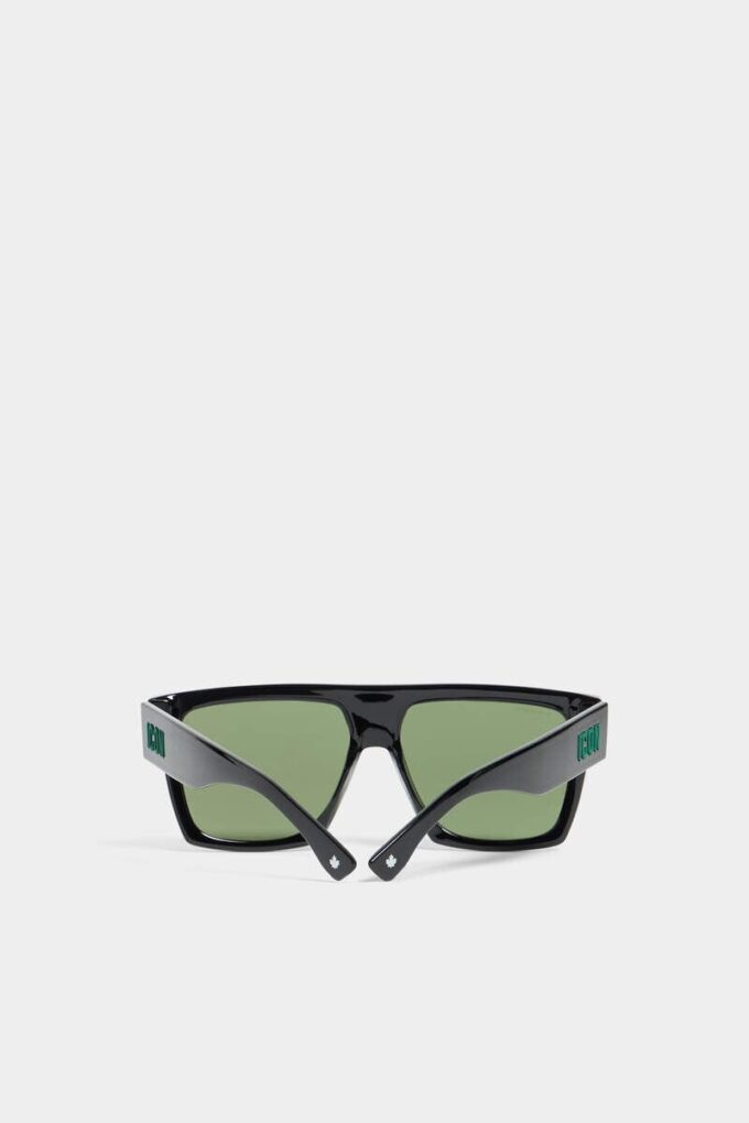 Black Iconique Green Sunglasses