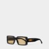 Black Iconique Light Brown Sunglasses
