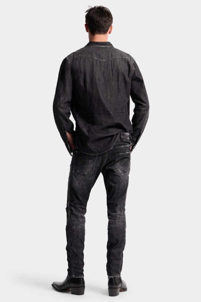 Black Wash Skater Jeans
