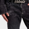 Black Wash Skater Jeans