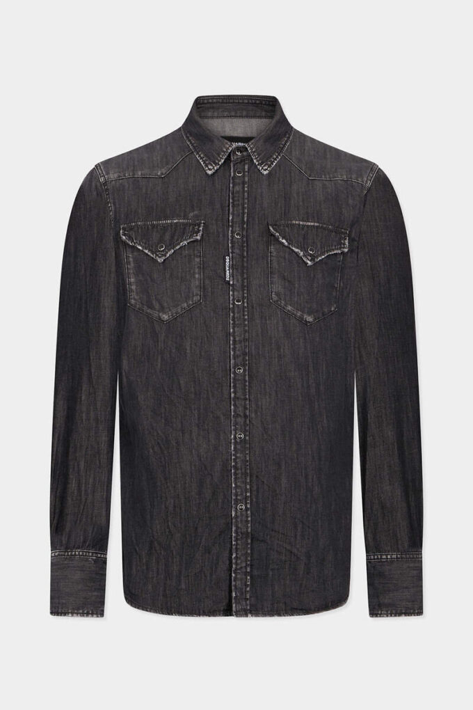 Black Wash Western Shirt