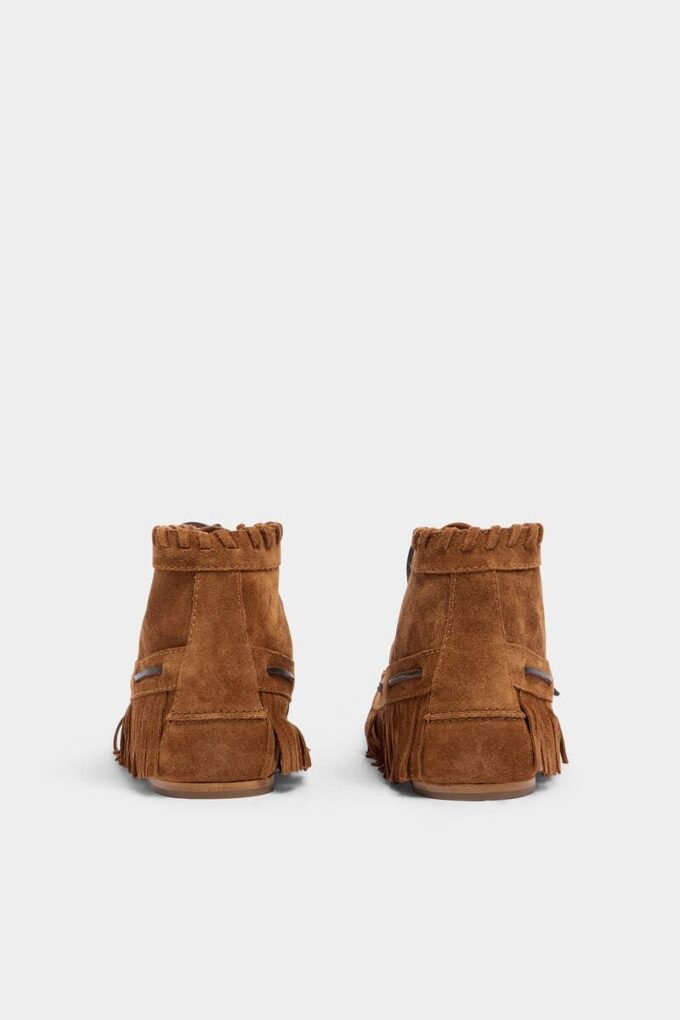 Braids & Beads Lace-Up Ankle Boots