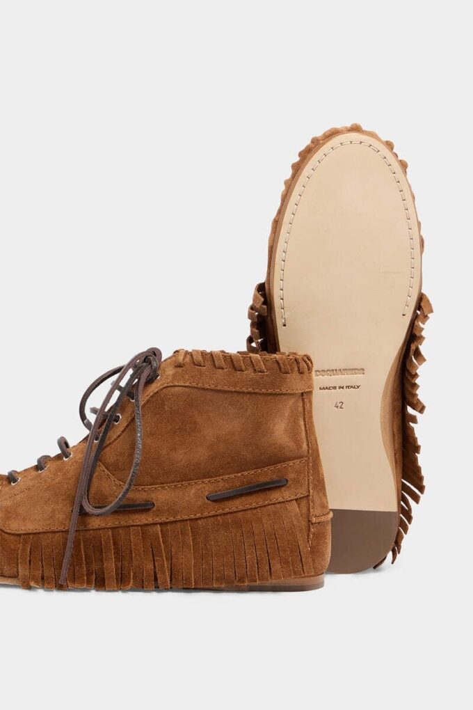 Braids & Beads Lace-Up Ankle Boots