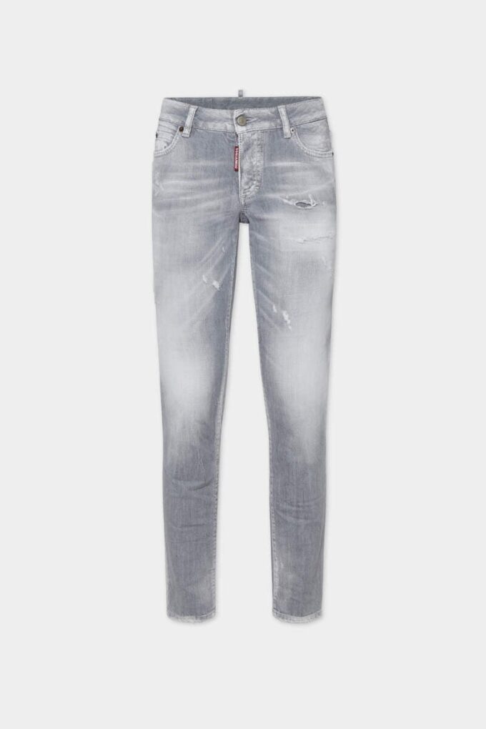 Brushed Grey Wash Medium Waist Jennifer Jeans