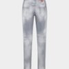 Brushed Grey Wash Medium Waist Jennifer Jeans