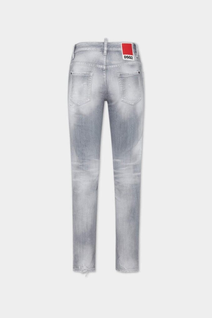 Brushed Grey Wash Medium Waist Jennifer Jeans