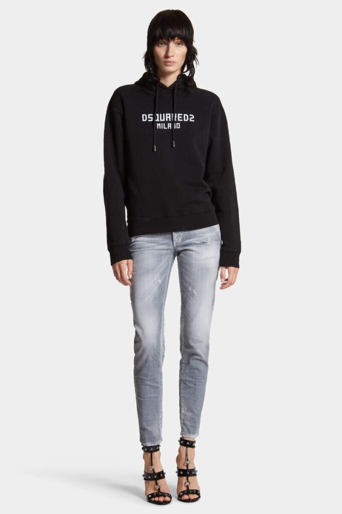 Brushed Grey Wash Medium Waist Jennifer Jeans