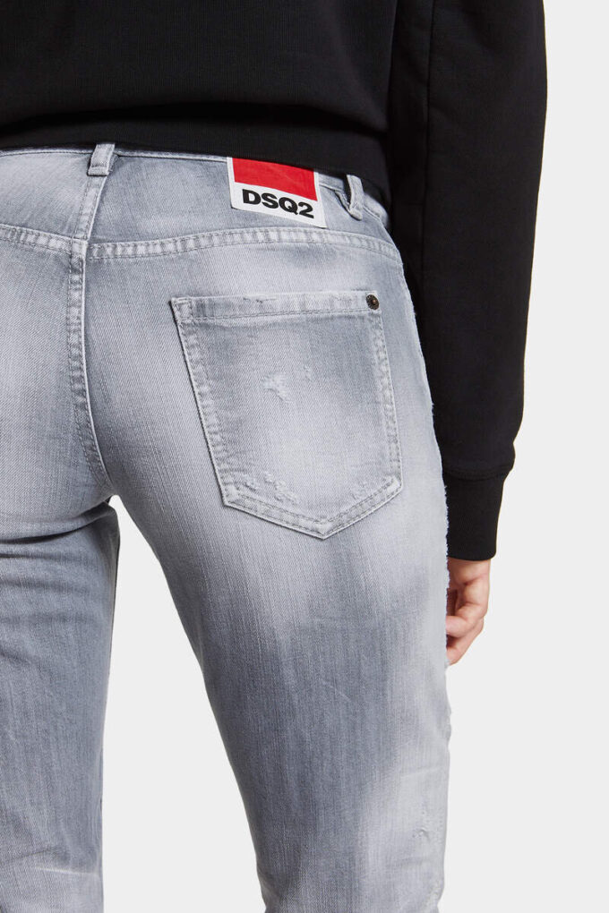 Brushed Grey Wash Medium Waist Jennifer Jeans