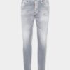Brushed Grey Wash Skater Jeans