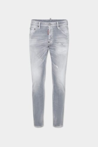 Brushed Grey Wash Skater Jeans
