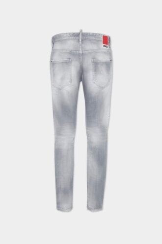 Brushed Grey Wash Skater Jeans