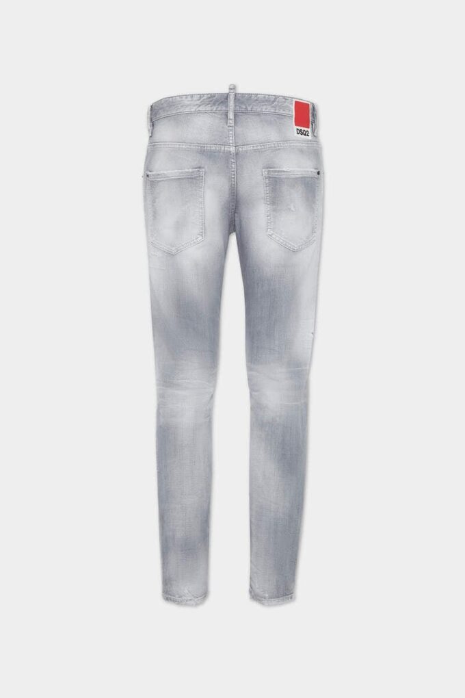 Brushed Grey Wash Skater Jeans