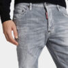 Brushed Grey Wash Skater Jeans