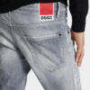 Brushed Grey Wash Skater Jeans