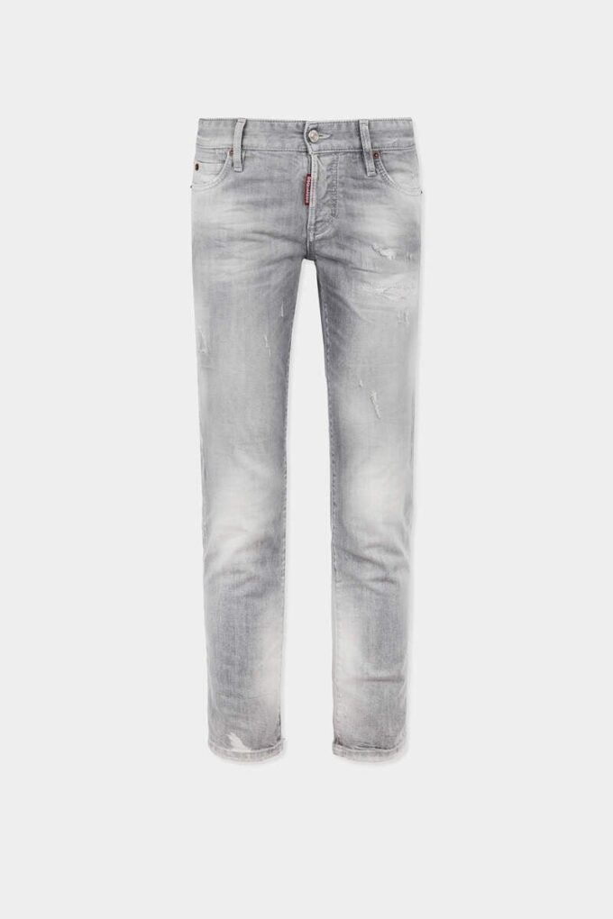 Brushed Grey Wash Skinny Jeans