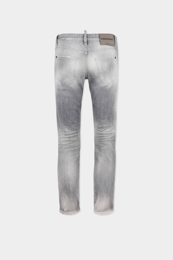 Brushed Grey Wash Skinny Jeans