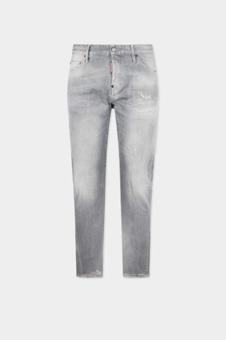 Brushed Grey Wash Slim Twist Jeans