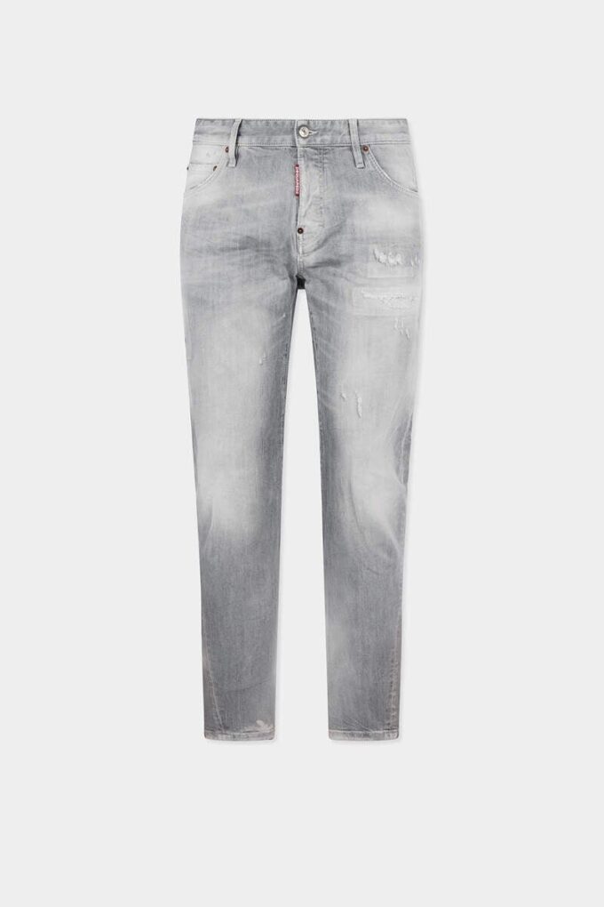 Brushed Grey Wash Slim Twist Jeans