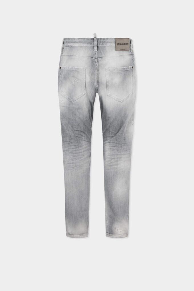 Brushed Grey Wash Slim Twist Jeans