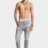 Brushed Grey Wash Slim Twist Jeans