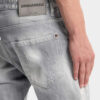 Brushed Grey Wash Slim Twist Jeans