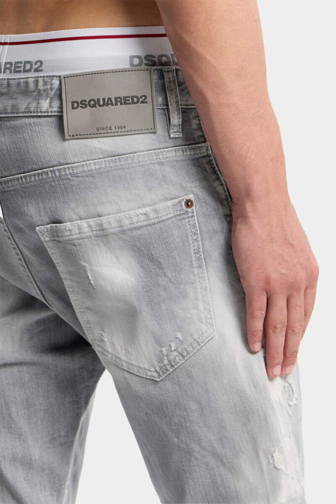 Brushed Grey Wash Slim Twist Jeans