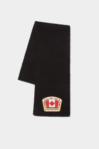 Canadian Flag Knit Scarf
