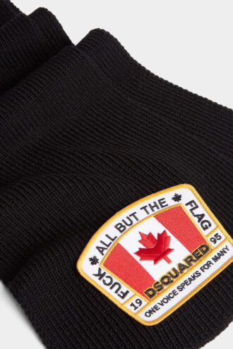 Canadian Flag Knit Scarf