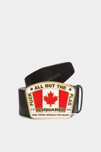 Canadian Flag Plaque Belt