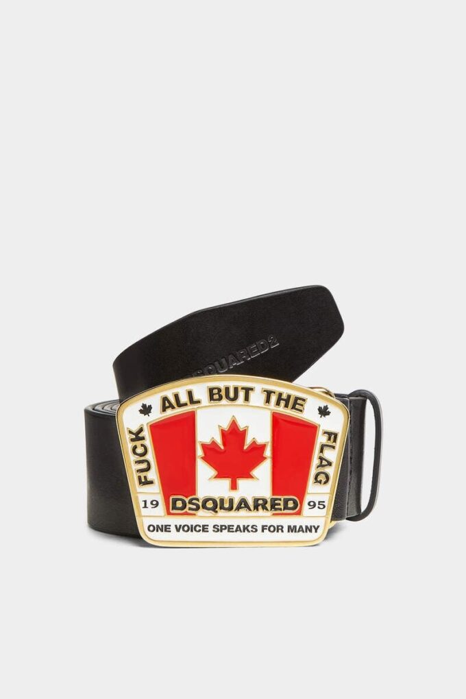 Canadian Flag Plaque Belt