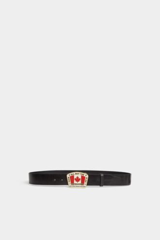Canadian Flag Plaque Belt