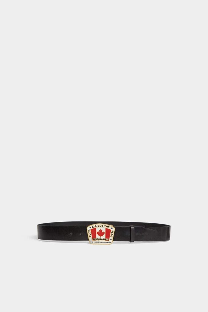 Canadian Flag Plaque Belt