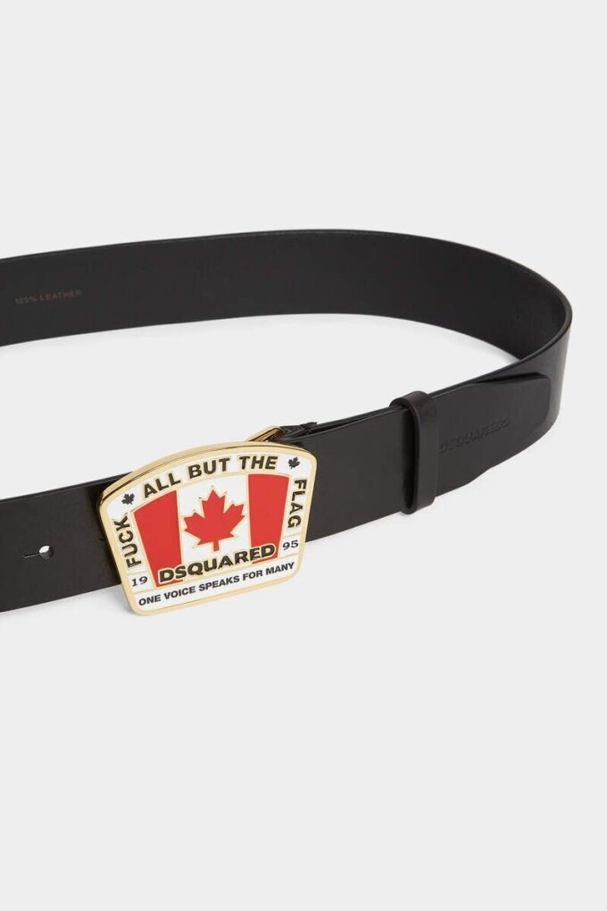 Canadian Flag Plaque Belt