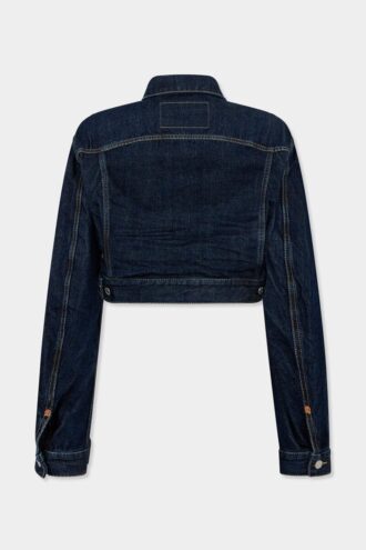 Cimosa Authentic Japanese Cropped Boxy Jean Jacket