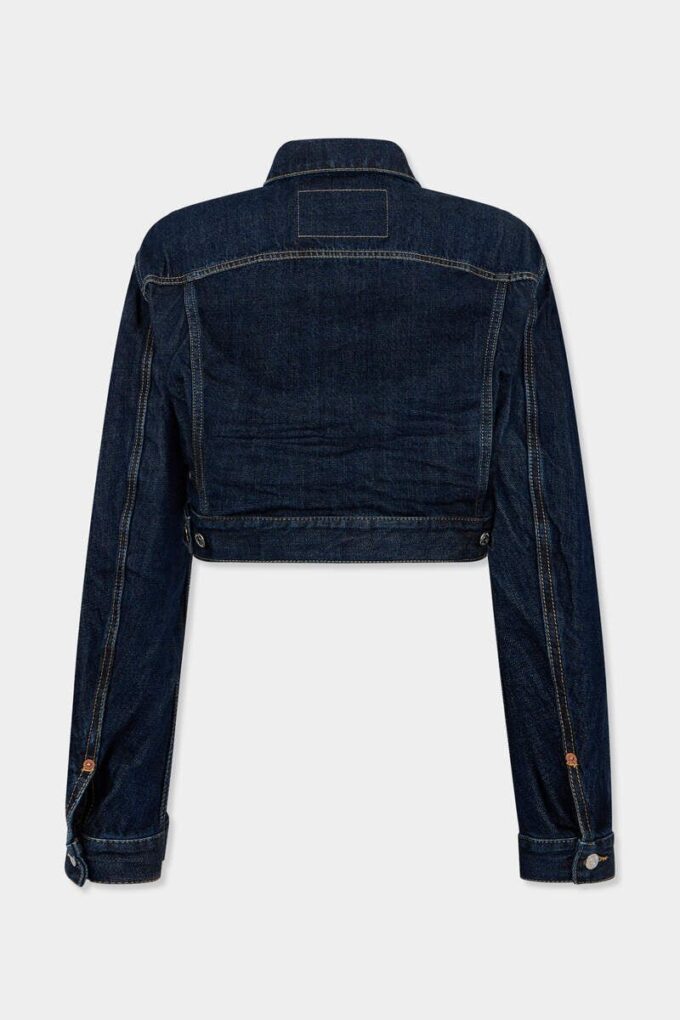 Cimosa Authentic Japanese Cropped Boxy Jean Jacket