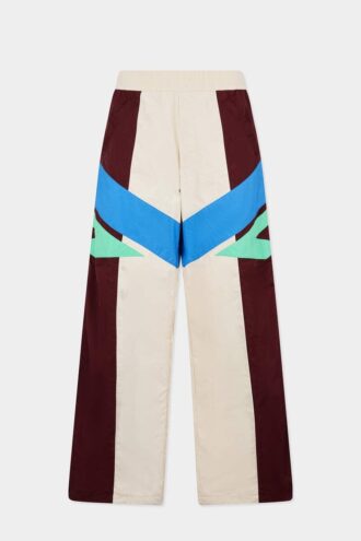 Color Block Tracksuit Loose Pant