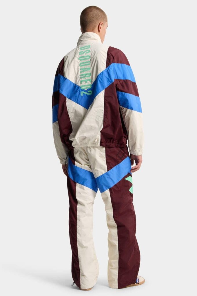 Color Block Tracksuit Loose Pant